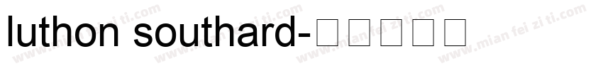 luthon southard字体转换